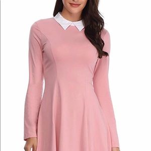 Pink long sleeve collared shirt